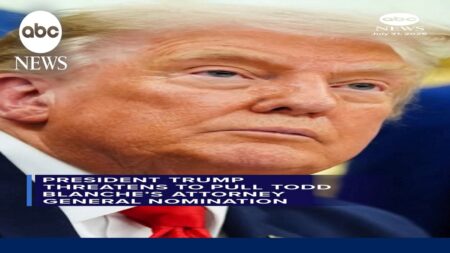 President Trump threatens to pull Todd Blanche’s AG nomination