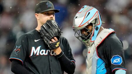 Marlins outfielders collide, knock fly ball over wall to give Braves star a home run in brutal mishap