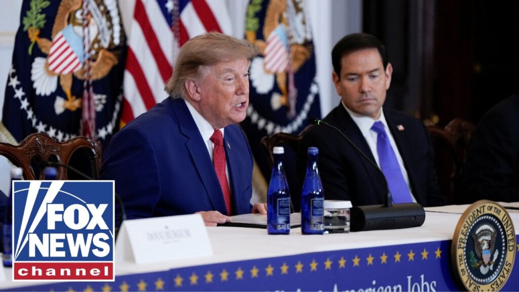 Trump participates in an American Mining Industry Roundtable