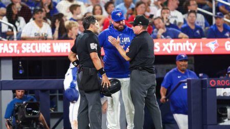 Blue Jays-Red Sox game thrown into chaos by 17-minute ‘rules check,’ massive scoreboard mistake