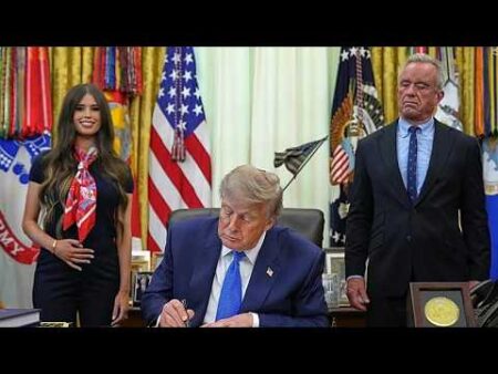 Trump signs order calling for fewer childhood vaccines, going against medical groups’ advice