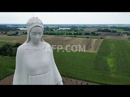 Europe’s tallest Virgin Mary statue rises in Polish village
