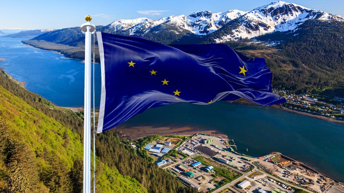 Alaska state flag.