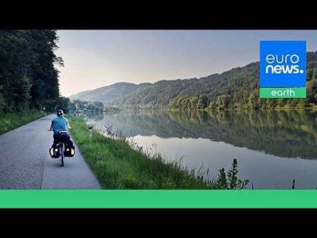 ‘Speckles of hope’: What we learned from cycling the length of the drought-hit Danube