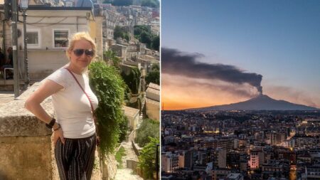 American tourist stranded after volcano eruption sparks mass flight cancellations