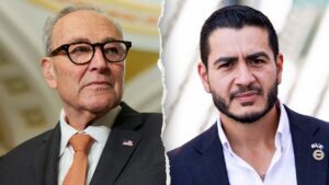 Schumer ducks question on campaigning with socialist candidate who refuses to back him as leader Schumer ducks question on campaigning with socialist candidate who refuses to back him as leader