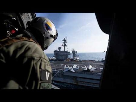 New US carrier strike group arrives in Middle East to relieve long-deployed USS Abraham Lincoln
