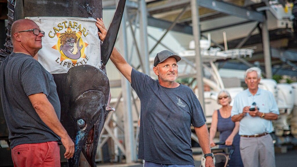 Massachusetts fishermen land 1,260-pound blue marlin, just short of world record Massachusetts fishermen land 1,260-pound blue marlin, just short of world record