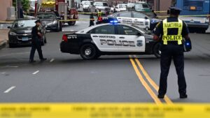 Connecticut police officers shot, suspect killed after attempted arrest sparks hectic chase