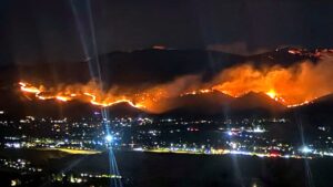 Nevada brush fire spreads to 10,500 acres as governor declares state of emergency