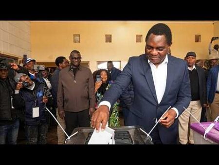 Zambia’s Hakainde Hichilema wins re-election with 60% of vote, officials say