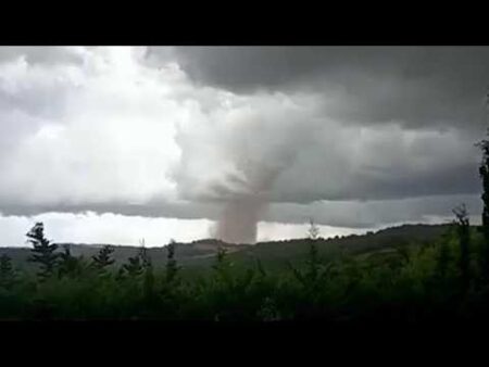 Tornado tears through village in south-west France: More than 40 injured and 300 homes damaged