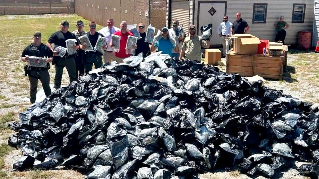 Georgia sheriff seizes 1,800 pounds of suspected black-market marijuana shipped from California Georgia sheriff seizes 1,800 pounds of suspected black-market marijuana shipped from California