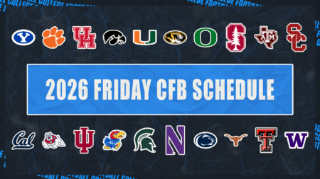 2026 College Football Friday Schedule: Dates, Times, TV Channels, Streaming 2026 College Football Friday Schedule: Dates, Times, TV Channels, Streaming