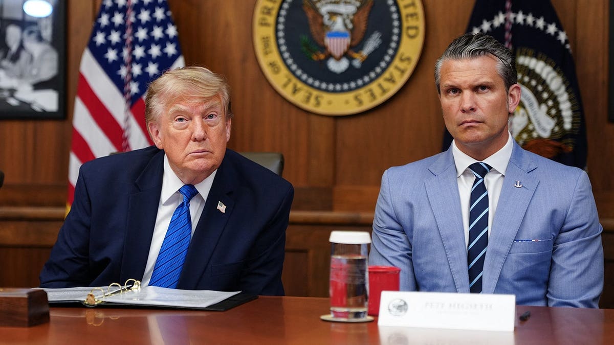 President Donald Trump and War Secretary Pete Hegseth