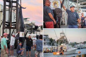 Fishermen stunned when they hooked this massive sea beast — believed to be the biggest of its kind caught on East Coast Fishermen stunned when they hooked this massive sea beast — believed to be the biggest of its kind caught on East Coast