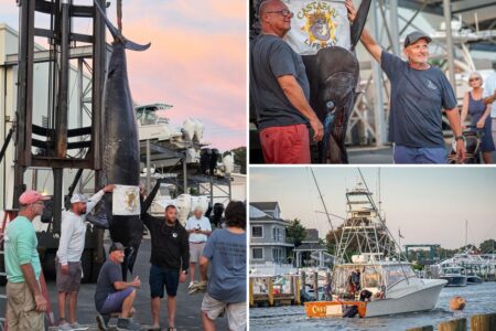 Fishermen stunned when they hooked this massive sea beast — believed to be the biggest of its kind caught on East Coast Fishermen stunned when they hooked this massive sea beast — believed to be the biggest of its kind caught on East Coast