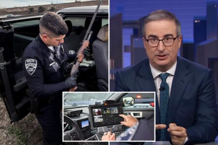 California police clap back at John Oliver as comedian clutches pearls over department policy