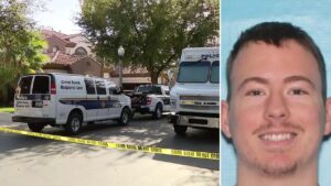 Parents found buried behind home in wealthy neighborhood as police launch international manhunt for son