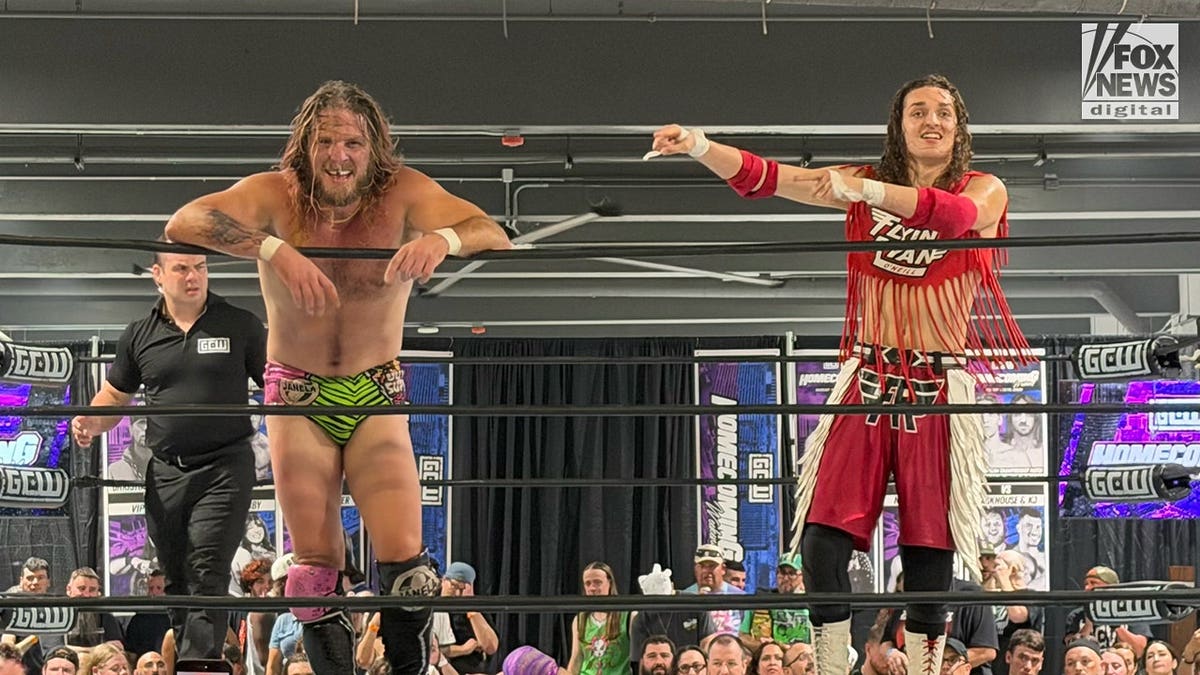 Joey Janela and Ryan O'Neill in the ring