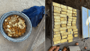 Construction workers uncover  million in gold while building sewer under former brewery