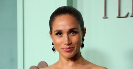 Meghan Markle Wows in One-Piece Swimsuit as She Jumps in the Pool With Balloons to Mark 45th Birthday