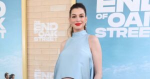 Pregnant Anne Hathaway Claps Back at Speculation Her Baby Bump Is Fake After Red Carpet Crop Top