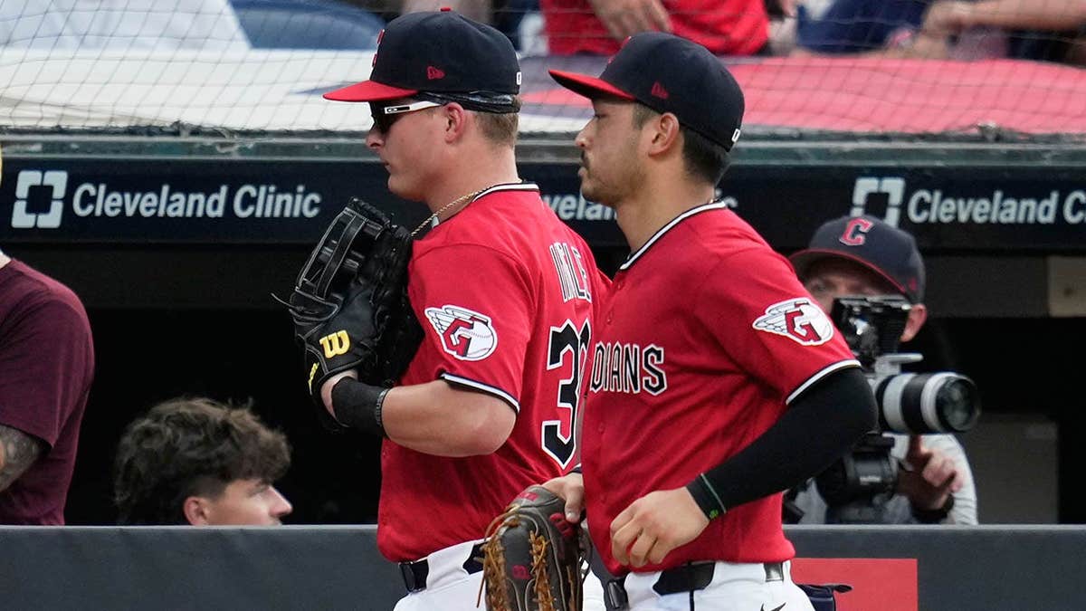 Cooper Ingle runs to the dugout