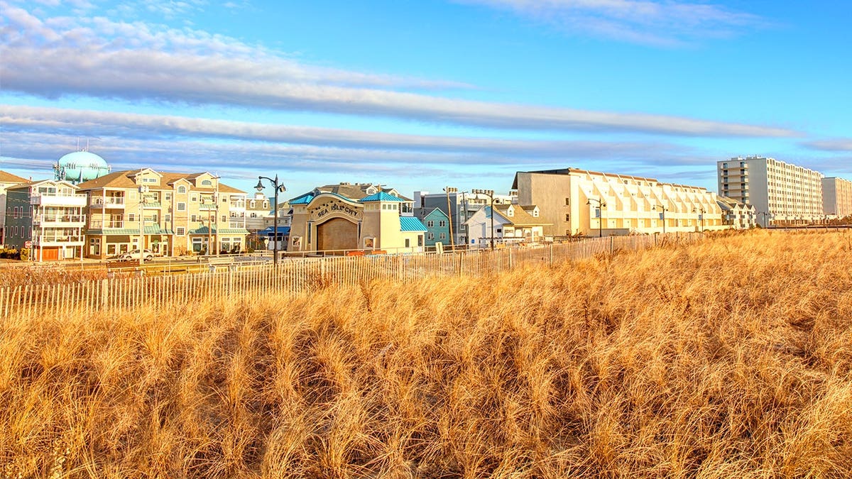 Close-up shot of Sea Isle City in New Jersey