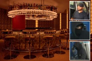 Trio of pistol-wielding crooks tie up workers at ritzy NYC cocktail bar, steal nearly K of booze, cash, and DJ equipment: cops