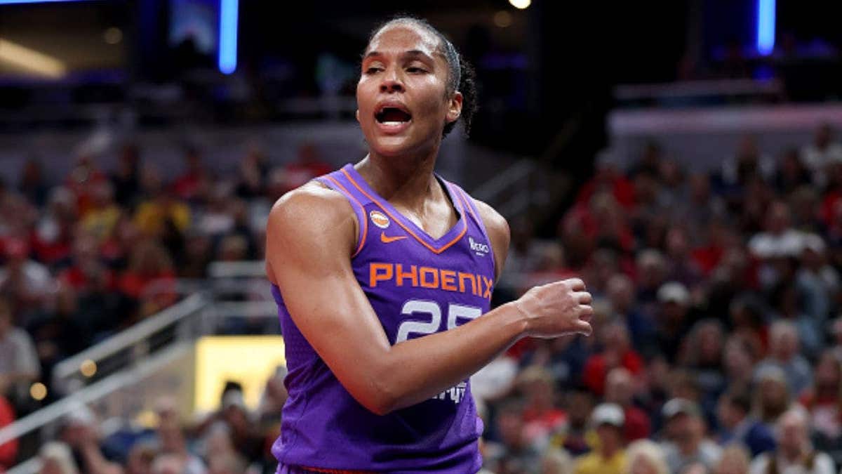 Alyssa Thomas side-steps ugly Caitlin Clark foul, claims to be receiving threats. (Photo by Andy Lyons/Getty Images)