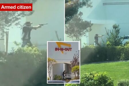 Hero armed citizen opened fire on Idaho In-N-Out gunman, tried to stop shooting that left 2 dead, 7 wounded: harrowing video
