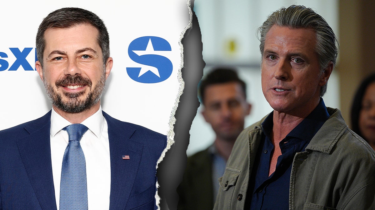 Pete Buttigieg and Gavin Newsom