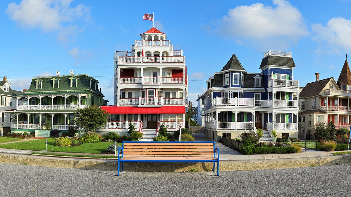 Victorian houses in Cape May, New Jersey.
