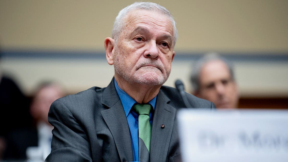 Dr. David Morens speaking during a House Select Subcommittee hearing on Capitol Hill