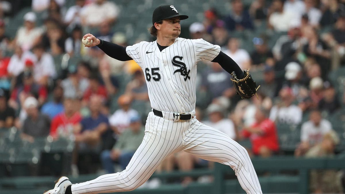 Davis Martin #65 pitches during the first inning for the Chicago White Sox.
