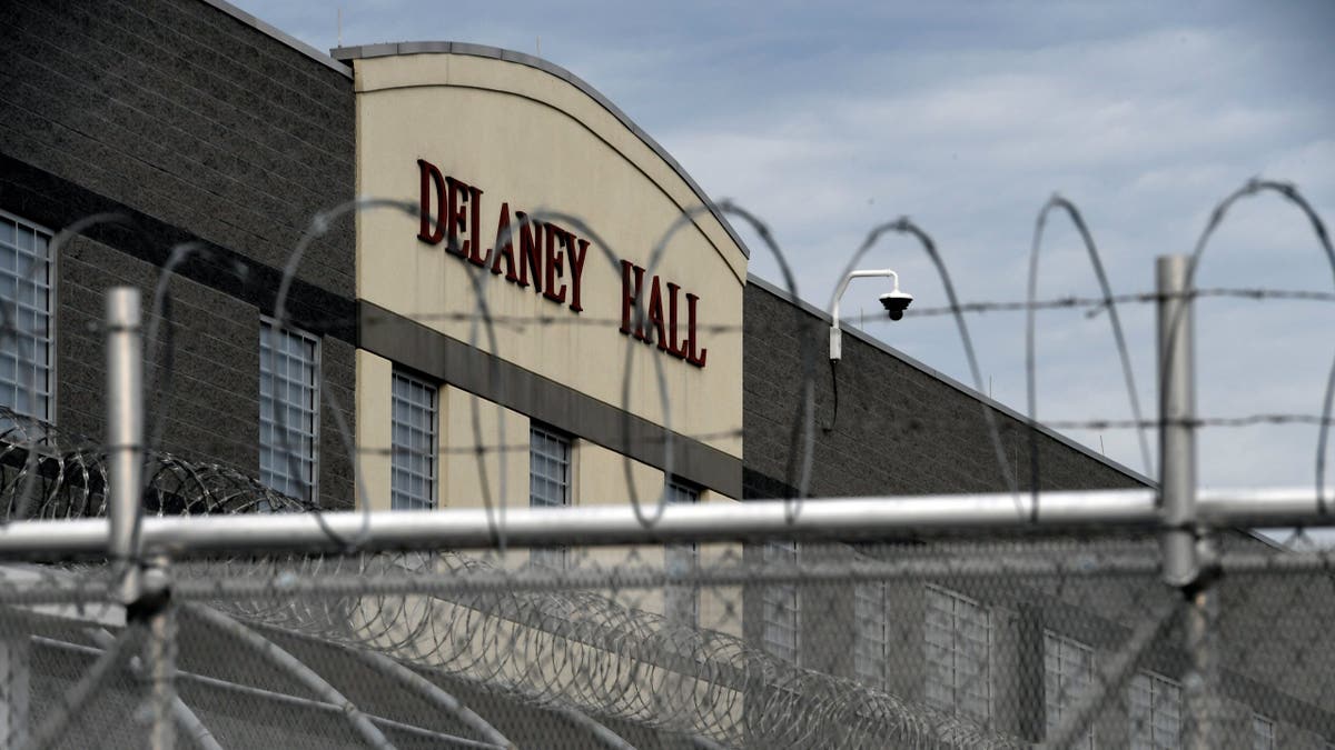 Protestors, politicians and ICE agents gathered outside Delaney Hall immigration facility in Newark, N.J.