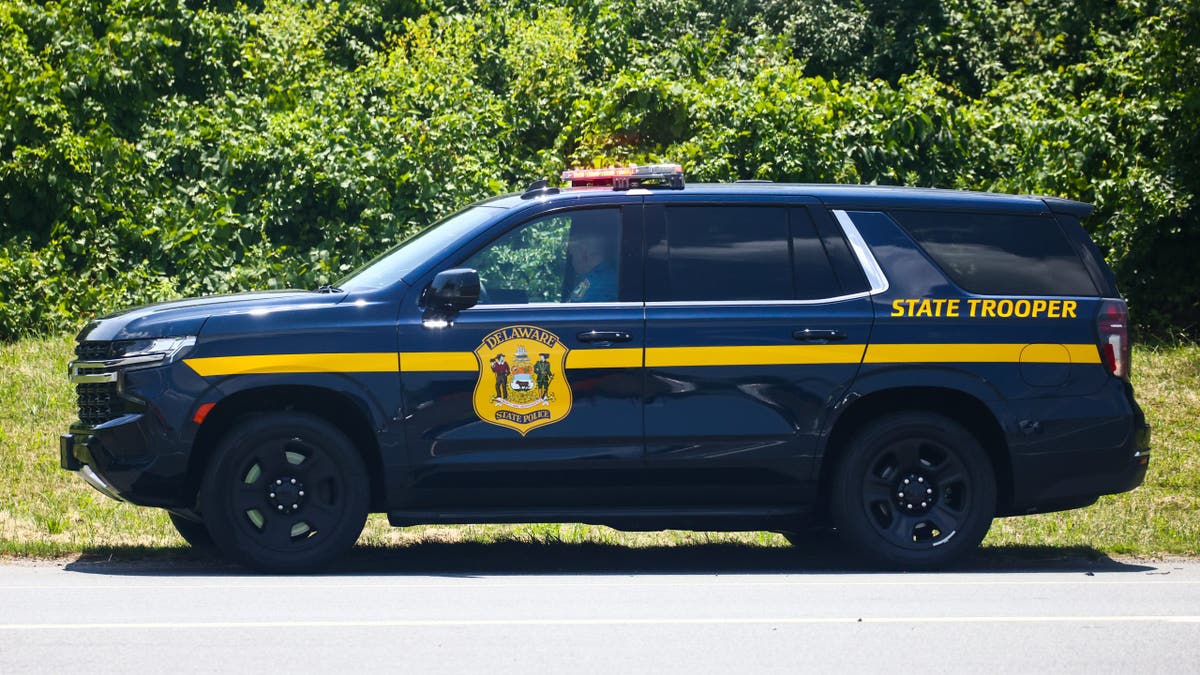 Delaware State Police vehicle.