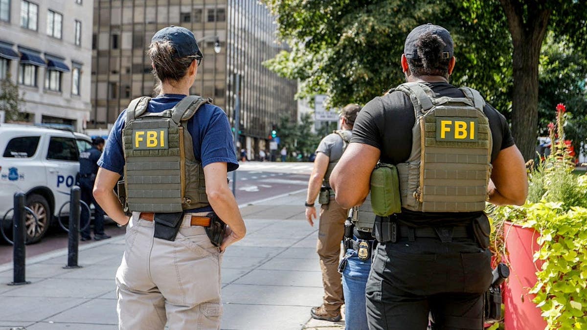 FBI agents standing in Washington, D.C.