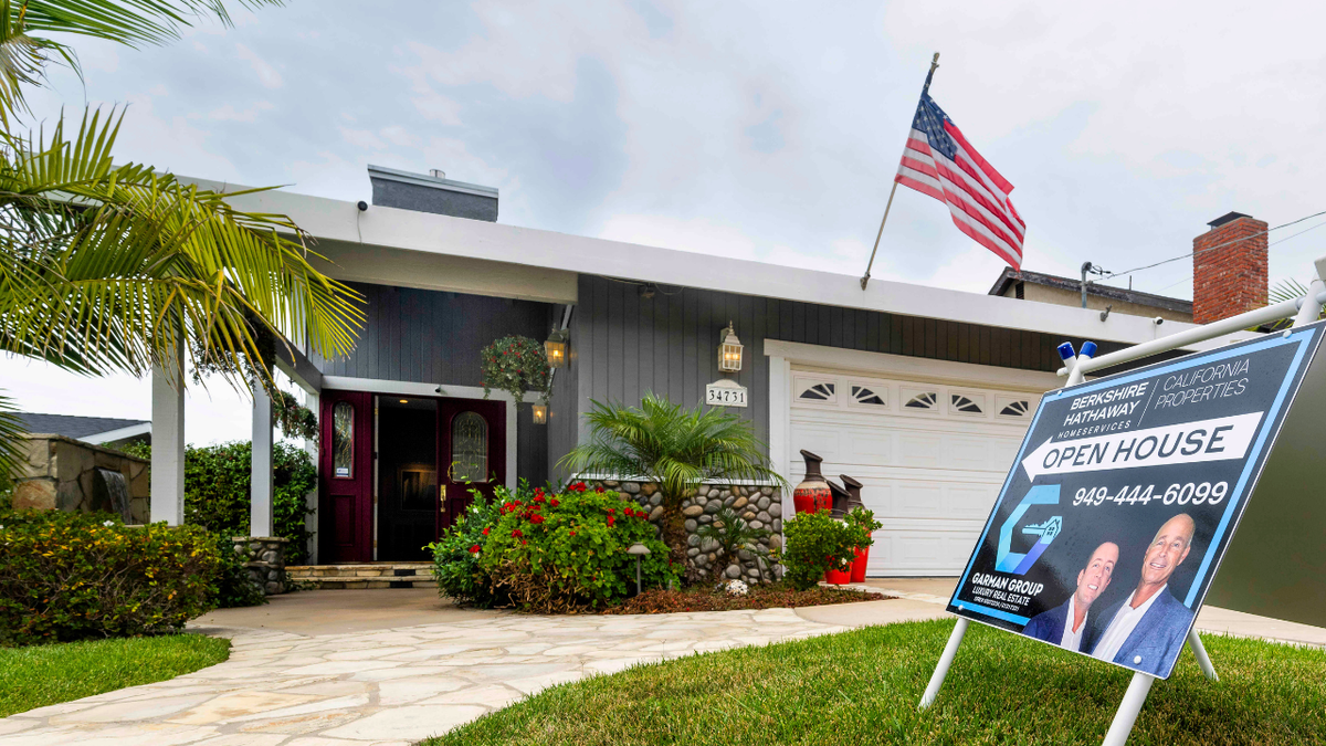 A house is seen for sale in Dana Point, California.