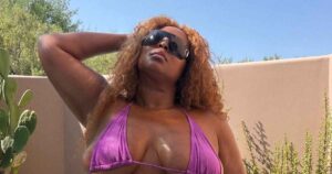 Lizzo Sparkles in a Purple Bikini to Celebrate ‘Fat Liberation Month’: ‘Calling Ladies Over 200’