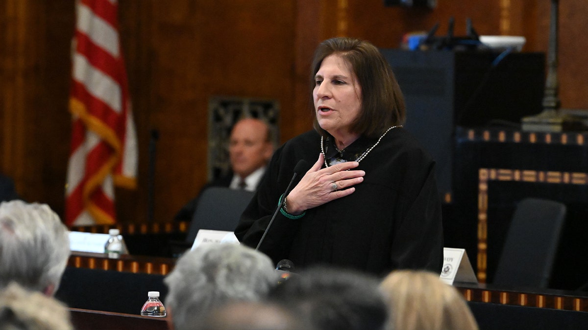 Mae D'Agostino speaking