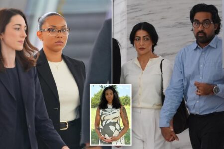 Biological mother in surrogate baby battle claims McKenna West trying to steal her child as she sobs in court