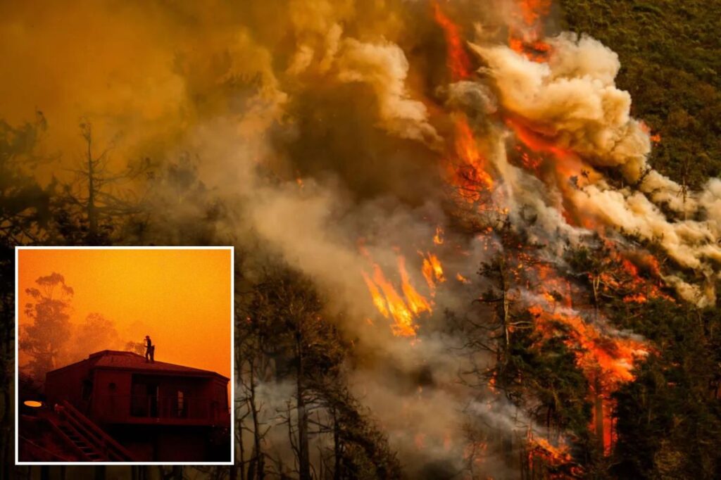 Fast-moving wildfire explodes in size again as it looms over luxury Big Sur mansions Fast-moving wildfire explodes in size again as it looms over luxury Big Sur mansions