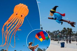 Festival brings hundreds of colorful kites to California beach — see photos