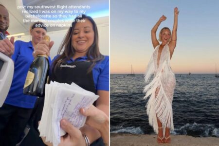 Bride-to-be flooded with marriage advice from plane passengers: ‘Soak up the frisky carefree adventures’