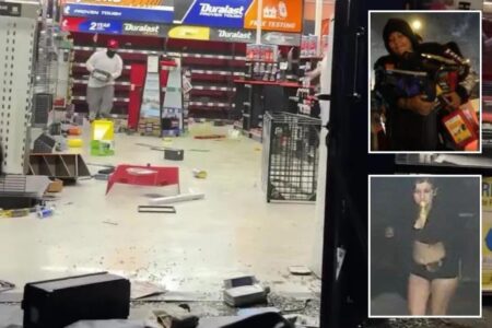 Mob of looters who struck LA AutoZone twice in 24 hours pictured by police