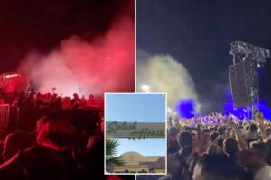 Glamorous Palm Springs pool party festival in chaos as 7 rushed to ER following The Chainsmokers set Glamorous Palm Springs pool party festival in chaos as 7 rushed to ER following The Chainsmokers set