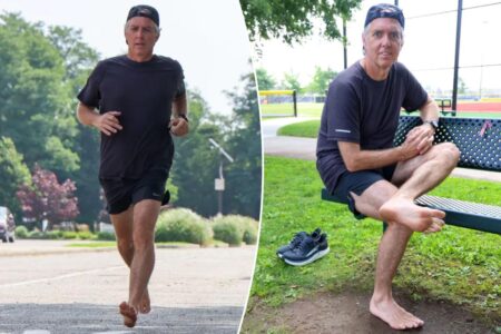 Exclusive | Shoeless Long Island runner has put best foot forward through 6 marathons — shocking everyone from cops to top athletes: ‘Just keep going’