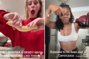 From rubbery fruit to stretchy meat, horrifying video allegedly exposes ‘fake’ foods Americans eat everyday From rubbery fruit to stretchy meat, horrifying video allegedly exposes ‘fake’ foods Americans eat everyday
